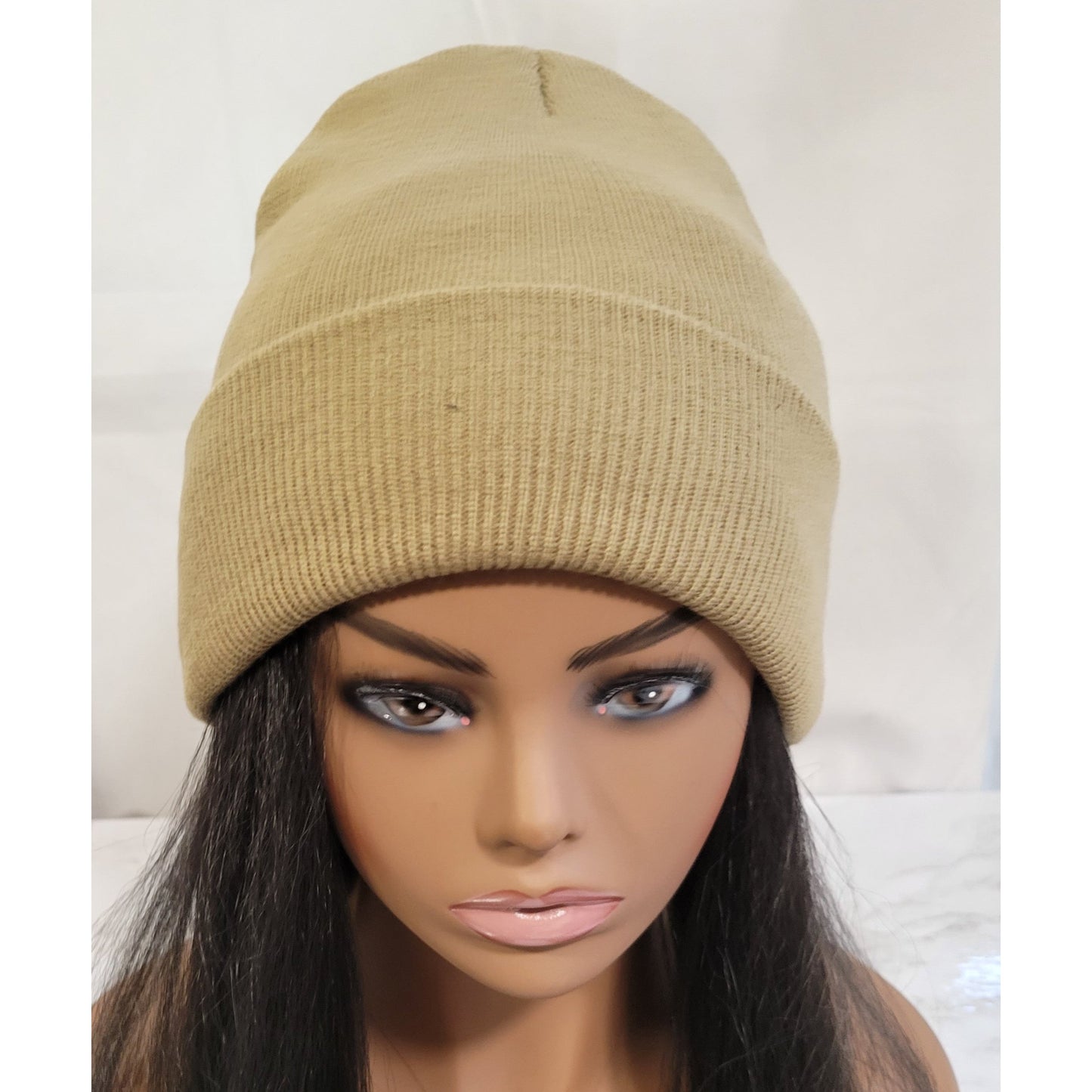 Satin lined knit beanie