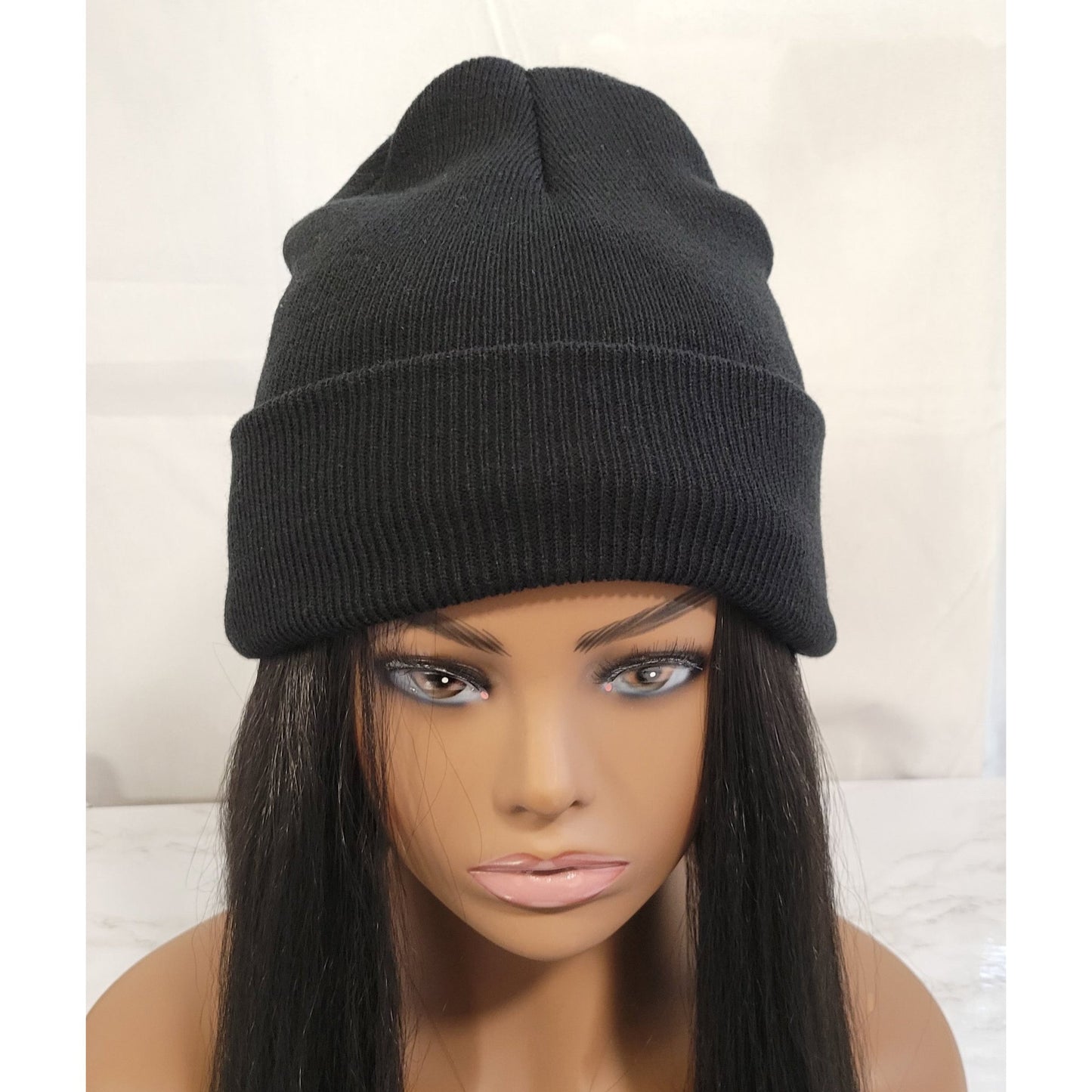 Satin lined knit beanie