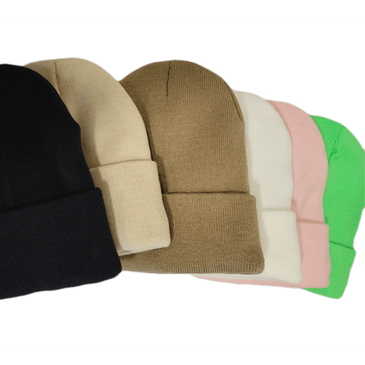 Satin lined knit beanie